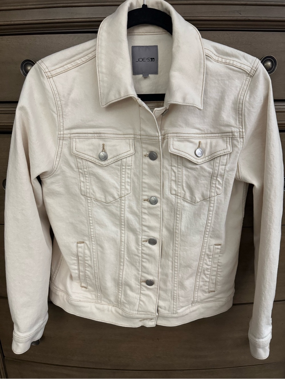 Joe's Jeans Cream Off-White Denim Jacket